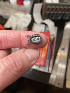 Exterior sign with graphics made in Illustrator.