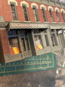 Retractable awning designed in Illustrator and printed on heavy paper.