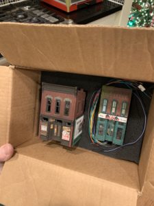 Packed in a box with pick & pluck foam blocks, where they'll be stored until there's a model railroad for them.