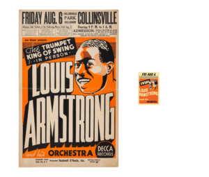 Printing the original poster at 1/87th scale made it practically illegible, so I created a simplified version in Illustrator, which is legible at its actual size of 3/8 inch by 9/16 inch.