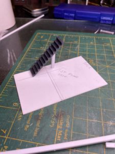 Styrene stairs glued to styrene floor.