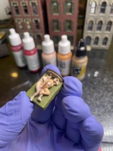 Bed and figures repainted in more natural colors.