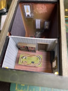 Miniature layout after painting.