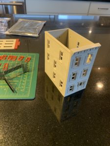 Exterior walls assembled.