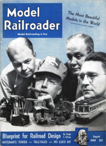 Model Railroader Magazine Cover, August 1949